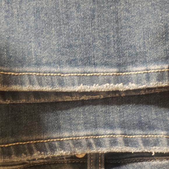 American Eagle Denim Medium Wash SKINNY Next Level Stretch Mid Rise Jeans 18 L - Picture 6 of 8